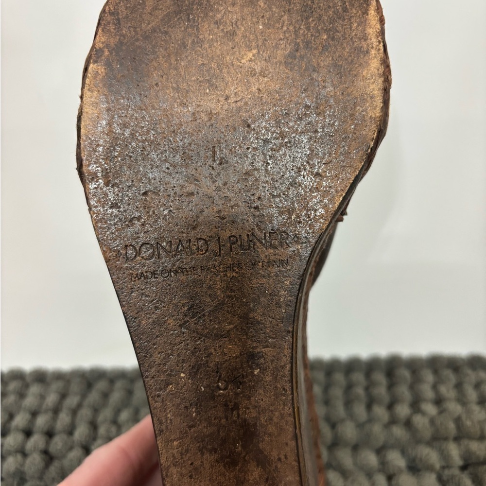 Donald J. Pliner Women's Bronze Mules - Picture 5 of 6